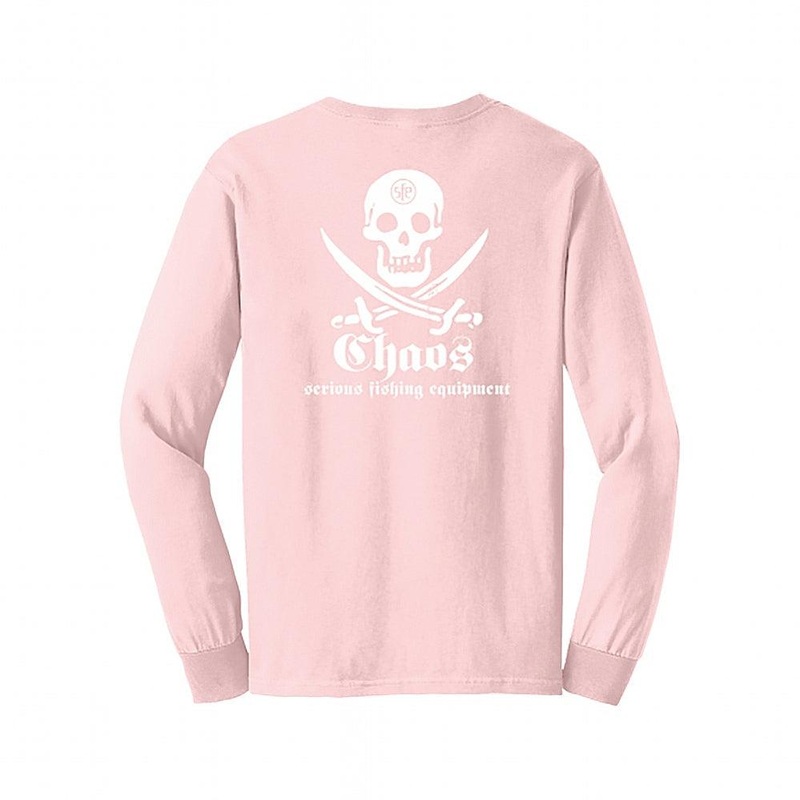 CHAOS Youth Pirate Long Sleeve T-Shirt Pink Small