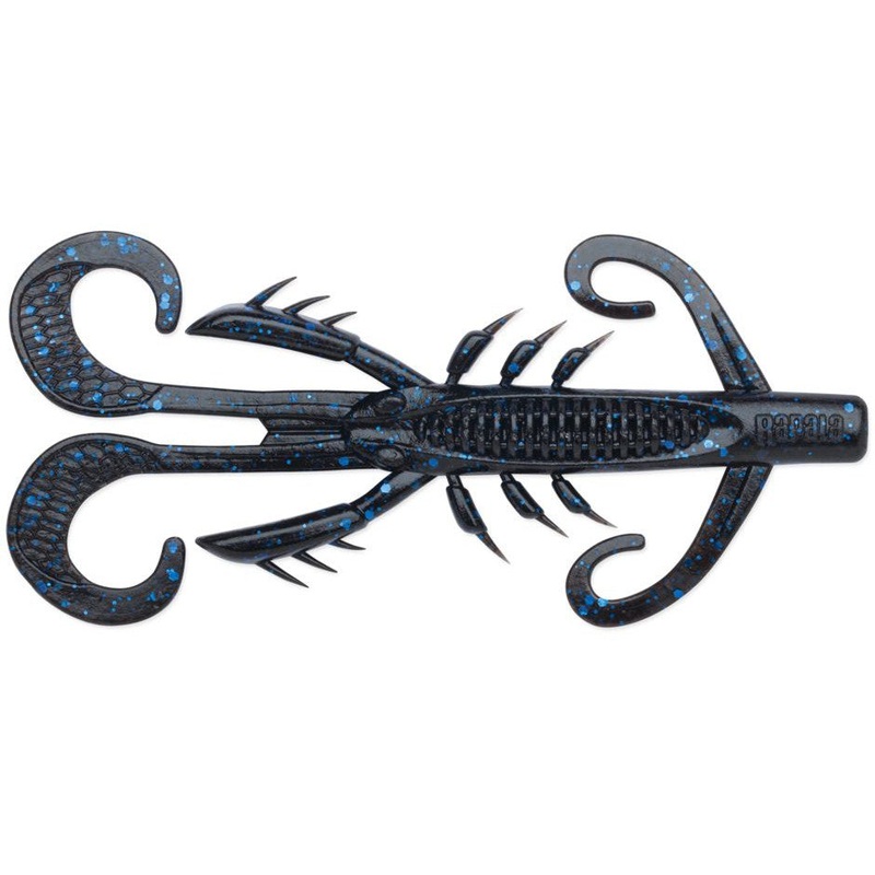 Rapala Crush City Hedgehog Black Blue Flake 4″ 6pk