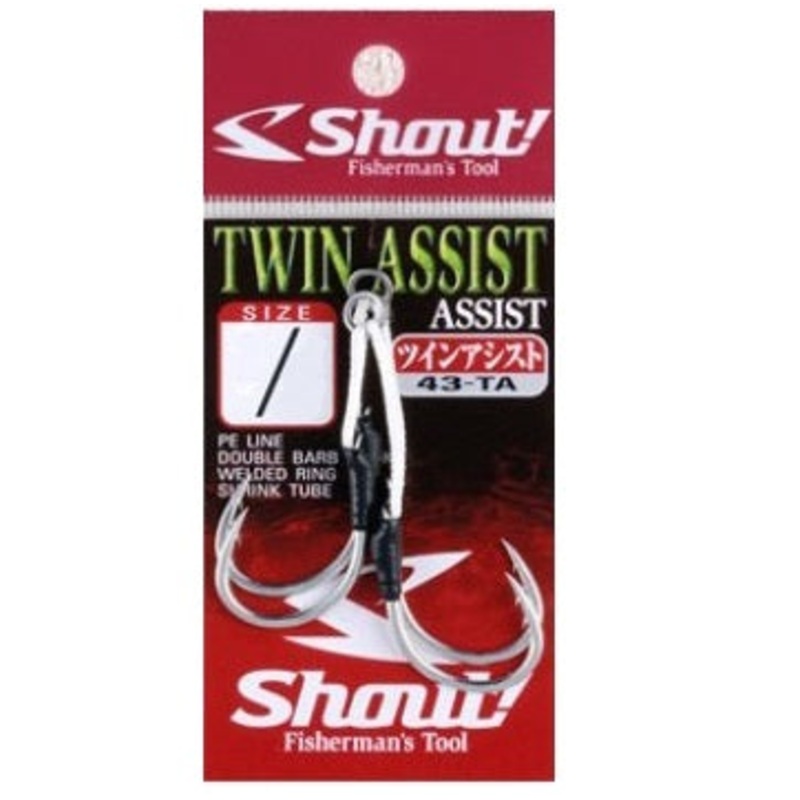 Shout 43-TA Twin Assist Rigged Assist Hook 1/0