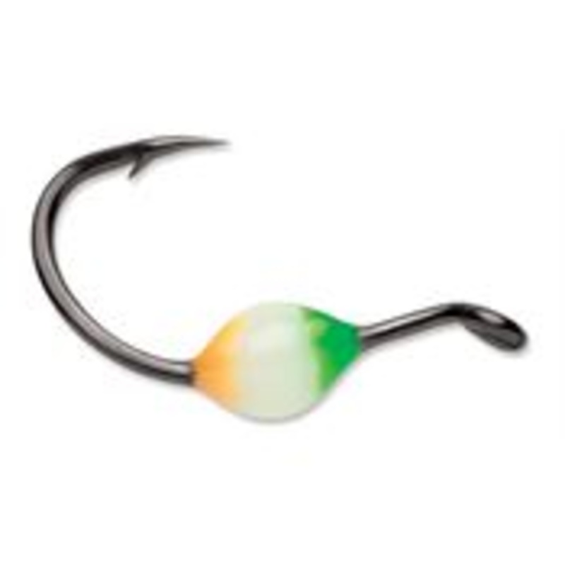VMC Glow Resin Octopus Hook #6 Green Orange Glow
