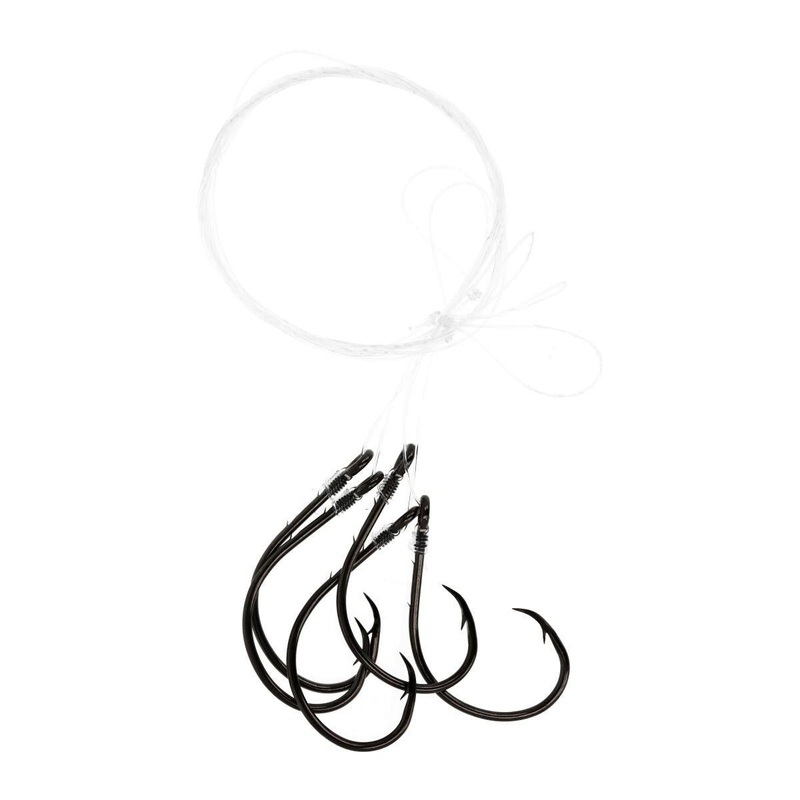 Eagle Claw L801C1H Lazer Sharp Inline Circle Hook Snelled Rig 2/0 18″ 5pk