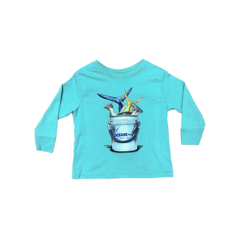 Oceans East Mate Bucket Toddler Long Sleeve ROUGE 2T