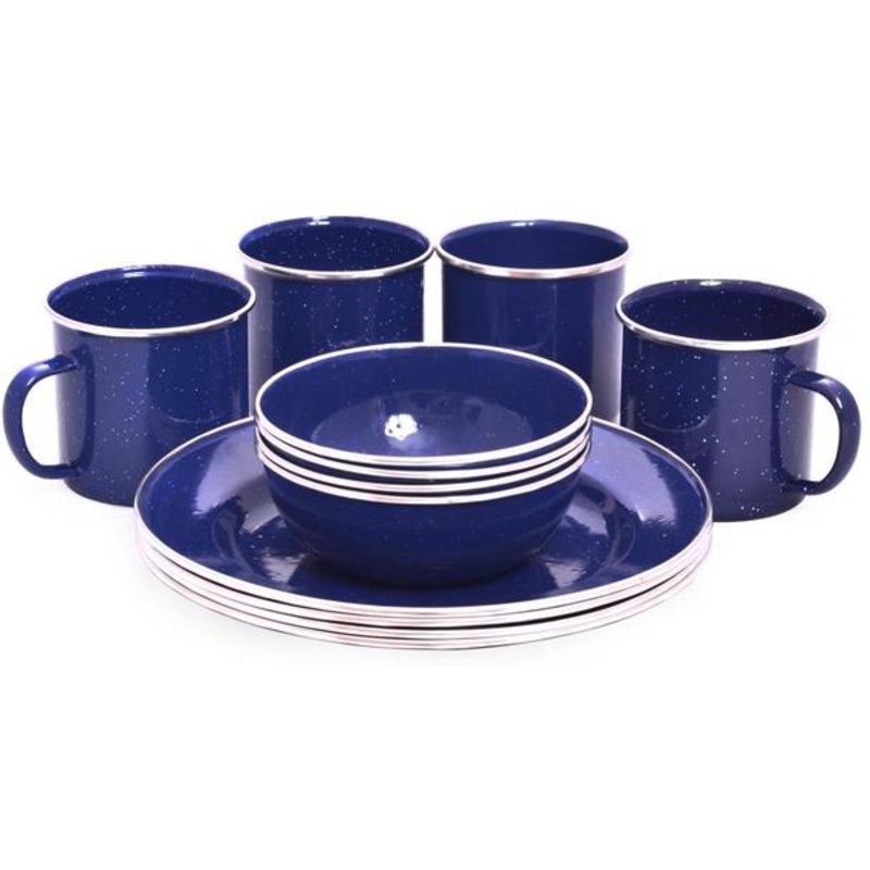 OZtrail Enanel Dinner Set