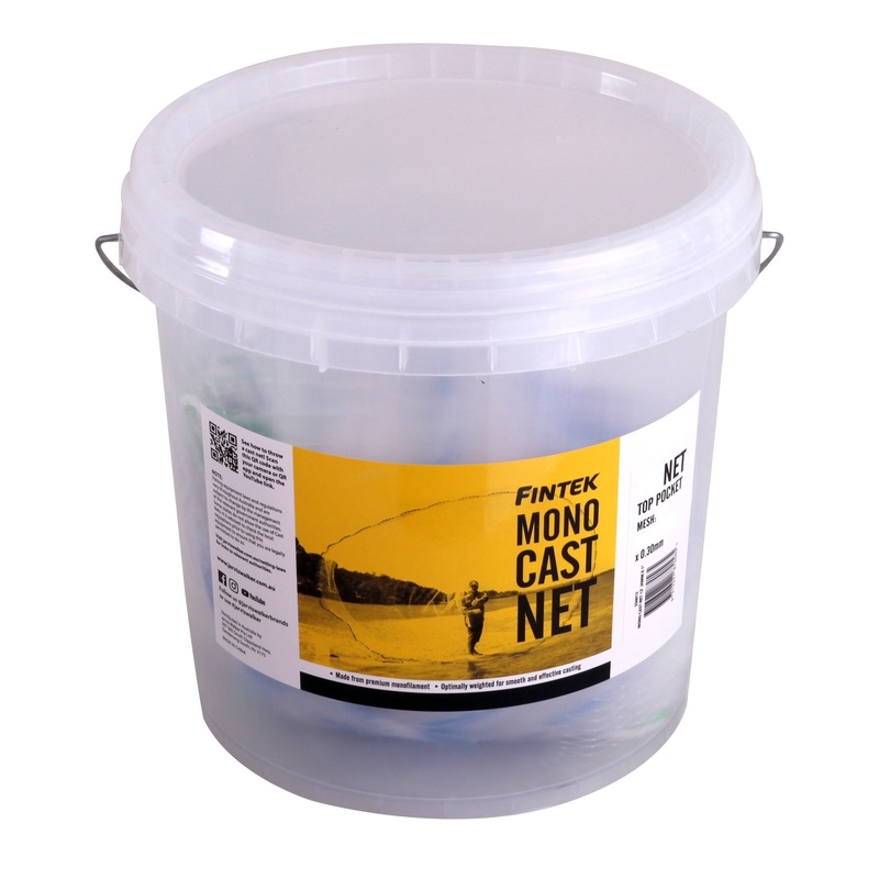 Fintek Top Pocket Cast Net – 1 Inch Mesh 10ft