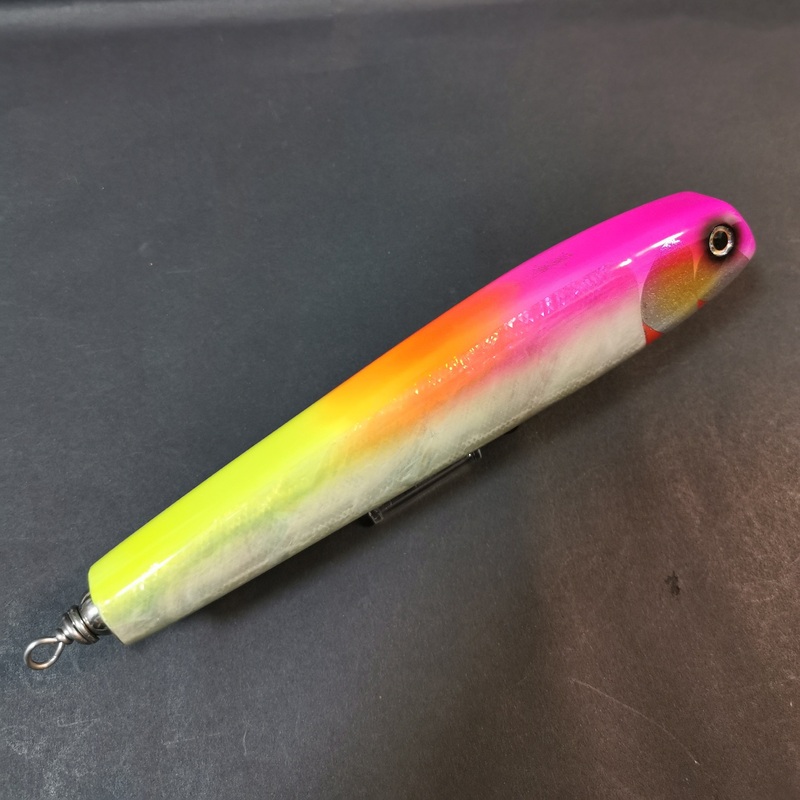 ManyouBaits Wood Lure 230RDP N-tuned White Abalone Pearl Yellow Gradation