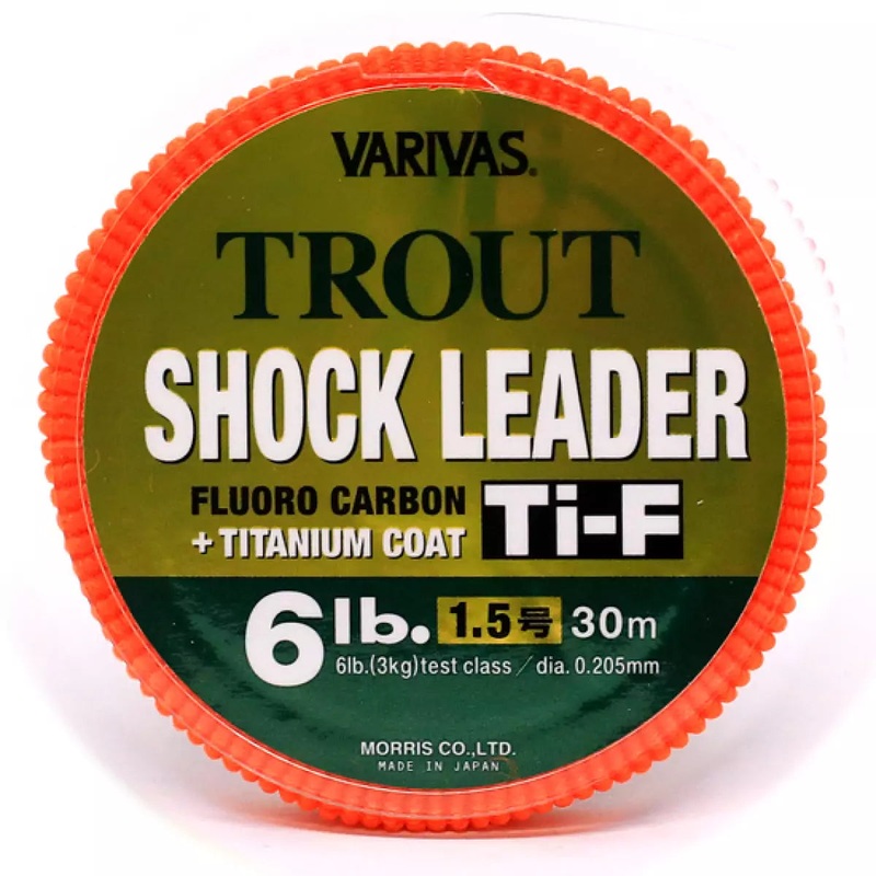 VARIVAS Trout Shock Leader Ti-F 30m #0.6/2.5lbs/0.128mm