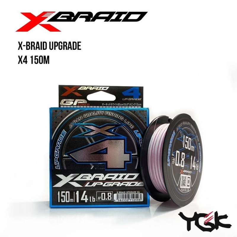 XBraid (YGK) Upgrade X4 150m #0.2 – 0.07mm (4lb / 1.8kg)